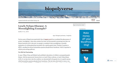 Desktop Screenshot of biopolyverse.com